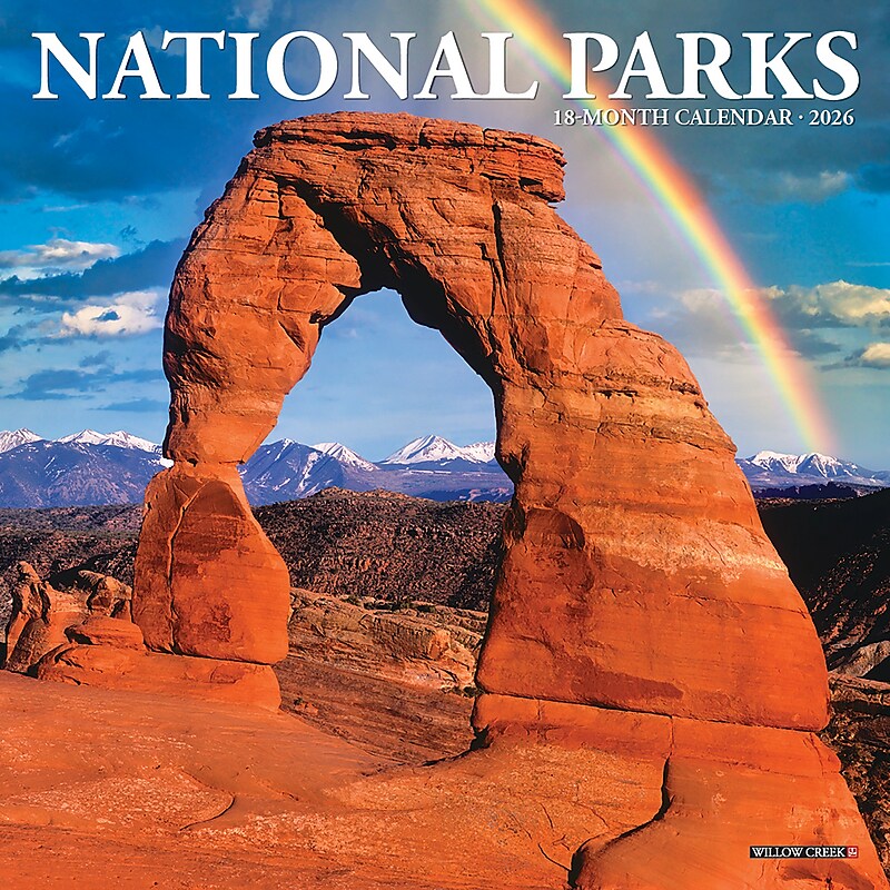 2026 Willow Creek National Parks 7" x 7" Monthly Wall Calendar (53669X) image 1