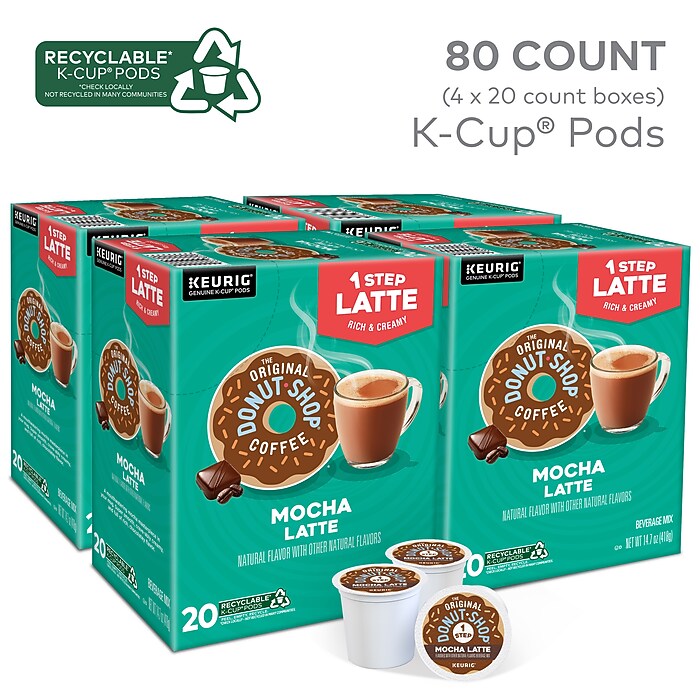 The Original Donut Shop One-Step Mocha Latte Coffee Keurig
