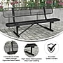 Flash Furniture Sigrid Steel 3-Seat Outdoor Bench, Black (SLFAG4HUT2H48LB)~#|#~F4C92B82-44AB-4617-992B21269E0E8582_sc7