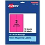 Avery Rectangle Laser/Inkjet Multipurpose Labels, 11" x 4.25", Neon Magenta (20/Pack)~#|#~F4CA44A4-9D05-4661-AC61D1E26BE0C837_sc7