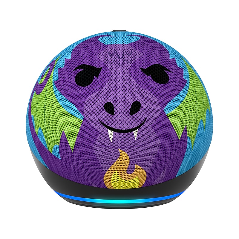 Amazon Echo Dot (5th Gen) Kids Bluetooth, Wi-Fi Wireless Smart Speaker, Dragon (B09B96PMLY) image 1