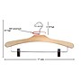 Nahanco 14" Wood Flat Skirt/Slack Hanger, Natural, 100/Carton (32-17)~#|#~F4D260F8-90BA-4B33-BF0E34480AAD08F8_sc7
