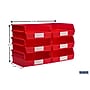 Triton Products LocBin Stackable Storage Bin, 5" x 11" x 10.87", Red, 6/Pack (3-235R)~#|#~F4D8C99A-9422-4132-9E2A862C87E5704A_sc7