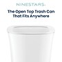 Nine Stars Open Top Trash Can, 3 Gallon, White (OTT-12-11S)~#|#~F4DB183E-5436-44DC-9427AABA00CD3F5C_sc7