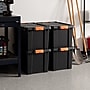 Iris 78 Quart Heavy Duty Store-It-All Plastic Latching Storage Tote,  Black (500216)~#|#~F4E2DAA7-8F36-4720-9C5F8B58DAD2F58F_sc7