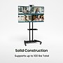 Kanto MTM70PL Height Adjustable Rolling TV Stand for 40" - 70" TVs and Interactive Displays, Black~#|#~F4EA8647-B176-4E52-8E6B7A20D91A8EE0_sc7