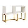 Mind Reader 3 Metal Desktop Bookshelf, 15.75" x 7.87" x 23.75", White (MDGDESK-WHT)~#|#~F4EFC789-A754-44A5-A793980CE7542291_sc7