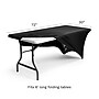 ICEBERG 30"W x 72"L Table Cover, Black, Each (16521)~#|#~F4F56146-45DA-411D-BB2437785EA64535_sc7