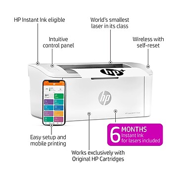 HP LaserJet M110we Wireless Black & White Printer Includes 6 Months of FREE Toner with HP+ (7MD66E)