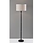 Adesso Nigel 61"H Black Floor Lamp with Off-White Linen Shade (4358-01)~#|#~F4F81792-838D-4444-8C33A1E616EF4C8F_sc7