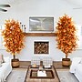 Nearly Natural 8' Autumn Ficus Artificial Fall Tree (T4767)~#|#~F4FB03A2-D526-4ED0-943896DF1A46CE61_sc7
