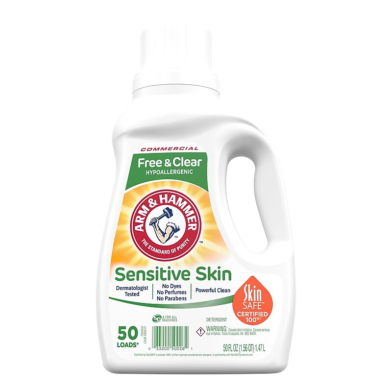 Arm & Hammer HE Liquid Laundry Detergent, Unscented, 50 Loads, 67.5 Oz., 8/Carton (CDC3320050026) image 1