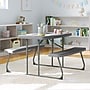 Flash Furniture Paige Rectangular Folding Kids Picnic Table and Benches, 32.625" x  37.5", Gray (RBEBB2432FD2GY)~#|#~F500E95B-87E5-4F80-89C1CE044ECE4716_sc7