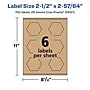 Avery Laser/Inkjet Decorative Edge Multipurpose Labels, 2-1/2" x 2-57/64", Kraft Brown, 150 Labels/Pack ( 94121)~#|#~F5045539-2357-4485-B8479631BEBD4192_sc7