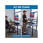 Mount-It! 38"W Electric Rectangular Adjustable Standing Desk Converter, Dark Walnut (MI-8011)~#|#~F5086D09-F031-4679-90FA9DE363A80E52_sc7