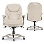 Serta Claremont Ergonomic Faux Leather Swivel Executive Chair with Back in Motion Technology, Ivory (44186C)~#|#~F509BBBE-E032-412C-AE19D16C65576DAC_sc7