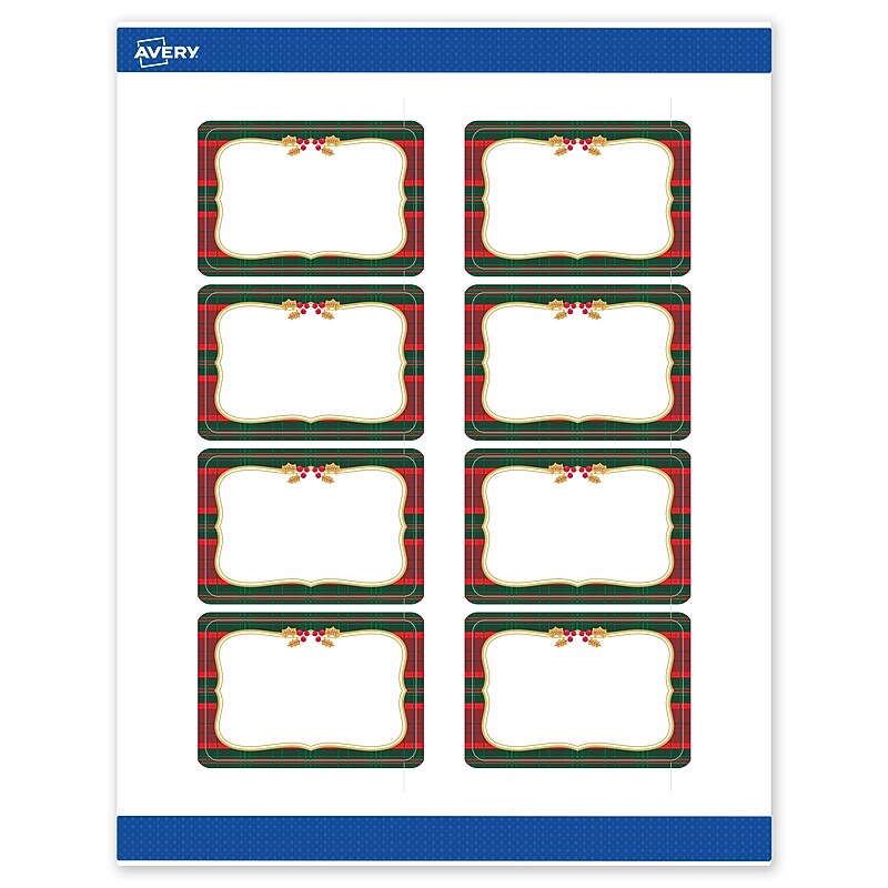 Avery Rectangle Multipurpose Labels, 2" x 3", White, 80/Pack (19479370516) image 1