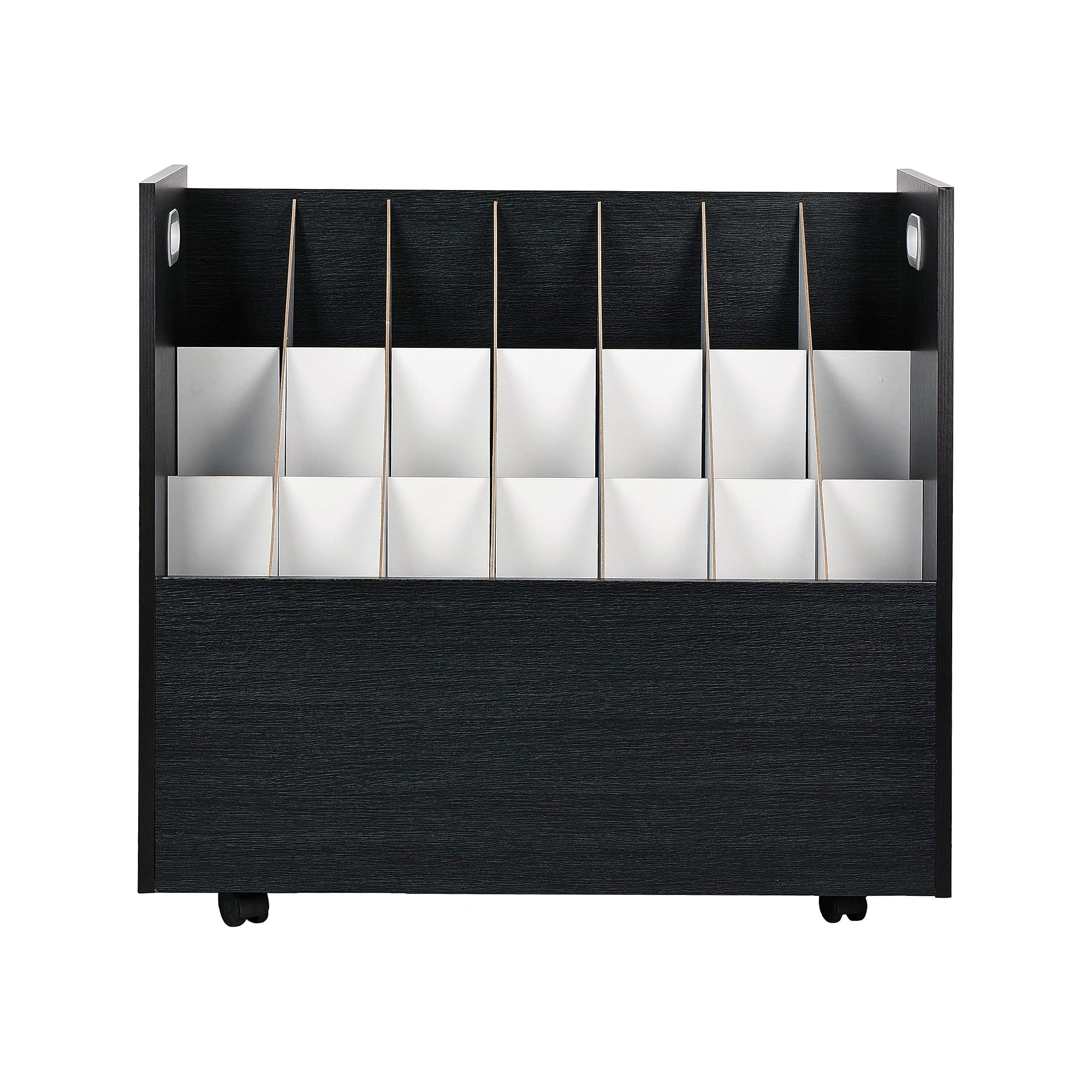AdirOffice 21-Slot Mobile Roll File, 28.5″H x 30″W x 15.75″D, Black (625-BLK-KIT1) Sansujyuku sansujyuku.com