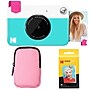 Kodak Printomatic Instant Print Camera Bundle with Pink Soft Case & 20-Pack Zink Photo Paper, Blue~#|#~F518C14E-7B05-4FCD-9F85CE122113E3B8_sc7