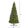 Nearly Natural 10' Wisconsin Slim Snow Tip Pine Artificial Christmas Tree with 1050 Clear LED Lights (T3051)~#|#~F52903DF-BB36-4974-89994FBD61CFABDB_sc7