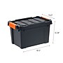 Iris 22 Quart Heavy Duty Store-It-All Plastic Latching Storage Tote, Black (500214)~#|#~F52A1E86-8FD1-413E-9AD028E471ECA9B9_sc7