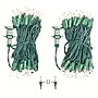 Excello Global Products Indoor/Outdoor LED Holiday String Lights, White Bulb/Green Wire, 2 Strands of 25' (EGP-HL-GW-WL)~#|#~F530EC9C-9F24-485C-9E12204CC817BA6E_sc7