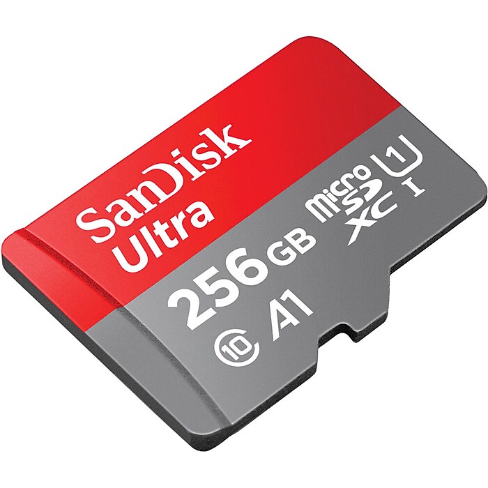 SanDisk Ultra 256GB microSDXC Memory Card with Adapter, Class 10