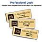 Avery Professional Inkjet Reusable Name Badge System, Gold, 1" x 3", 80/Pack (71203)~#|#~F537116E-7E84-4D5C-AB48249C3008F443_sc7