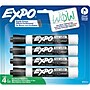 Expo Dry Erase Markers, Chisel Tip, Black, 4/Pack (80661)~#|#~F5380F14-1AC8-4C81-9E4EC4779F6D3BB7_sc7