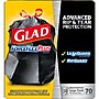 Glad ForceFlexPlus 30 Gallon Trash Bag, 5.31" x 10.06", Low Density, 0.90 mil, Black, 70/Box (70358)~#|#~F53BEA4C-A37D-47FB-B7C0C7CBFEA0D8E2_sc7