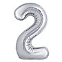 Party City (Air-Filled) 16" "#2" Foil Balloon, Silver, 2/Pack (AM60050249-18)~#|#~F5428C0C-3742-4D1A-BCDDE69DAC688509_sc7