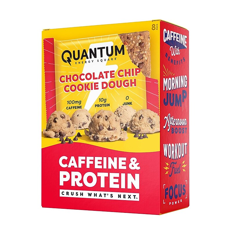 Quantum Chocolate Chip Cookie Dough Energy Squares, 8/Pack (220-02886) image 1