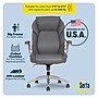 Serta Quinten Ergonomic Faux Leather Executive Chair, Gray (52959-GRY)~#|#~F54F9DAA-95E5-4B74-A2FCEFC8306DD20A_sc7