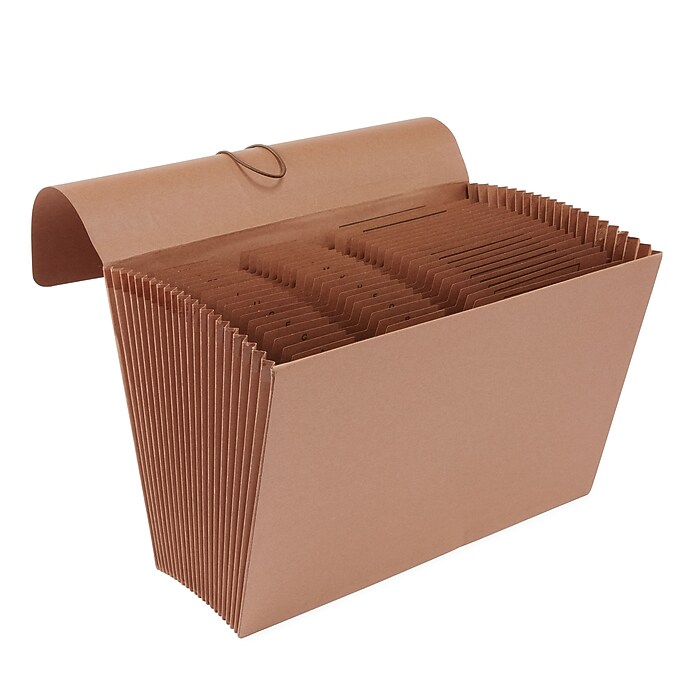 Staples Letha-Tone Accordion File, A-Z Index, Legal Size, Kraft
