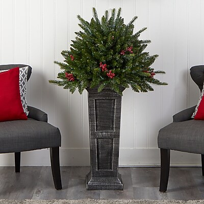 Nearly Natural Holiday Pre-Lit Artificial Christmas Plant - Thumbnail 4