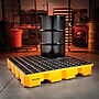 Global Industrial 4 Drum Spill Containment Tray, Up to 66 Gallons (989073)~#|#~F5570BF3-8C9B-4830-8E8E89DFC4963F47_sc7