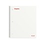 Staples® Accel 1-Subject Subject Notebooks, 8.5" x 11", College Ruled, 100 Sheets, White (25539M)~#|#~F558261F-89B2-4197-947848089F110B7B_sc7