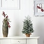 Nearly Natural Winter Frosted Artificial Christmas Tree, 2' (T3328)~#|#~F5586C79-7044-4B65-A0A3BBFD3B8D0ED8_sc7