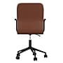 Martha Stewart Taytum Faux Leather Swivel Office Chair, Saddle Brown/Oil Rubbed Bronze (CH142370BRBK)~#|#~F558F0DE-B060-46AD-A0417EE7DA5D038B_sc7