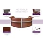 Regency Marque 142"W Curved Reception Desk Workstation, Cherry (77294CH)~#|#~F55B6C6D-ACAC-44CA-A2C650D521F94EDB_sc7