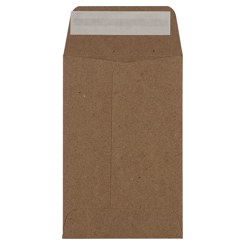 LUX Moistenable Glue #4 Envelope 3" x 4 1/2", Grocery Bag, 50/Pack (4CO-GB-50) image 1