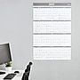 2025 Staples 48" x 32" Dry Erase Wall Calendar, Gray/White (ST58450-24)~#|#~F55FD4AC-2277-444F-B069A926018BF535_sc7
