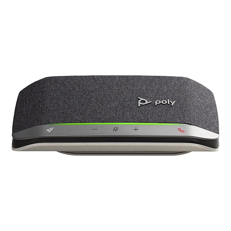Poly Sync 20 USB-C Speakerphone, Black/Silver (7F0J7AA) image 1