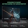 Skytech Stardust 32" Curved 2K 165 Hz LED Gaming Monitor, Black (MTSTARDUST0002B)~#|#~F5624950-9D5D-44A6-9740B681F754A82B_sc7