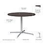Bush Business Furniture 42" Round Conference Table, Storm Gray (99XTB42RSG)~#|#~F5658DB8-D47E-44D0-895A4607E4E1DC1A_sc7