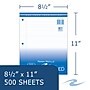 Roaring Spring Paper Products  College Ruled College Ruled Filler Paper, 8.5" x 11", 3-Hole Punched, 500 Sheets/Pack (83909)~#|#~F56A8ADE-3D07-47A2-804A6C94D6F92342_sc7