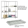 Safco Industrial Extra 2-Shelf Metal Shelf, 36", Metallic Gray (5290GR)~#|#~F56B0917-509E-4B45-85B4BABE640BA624_sc7