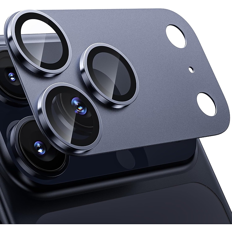 SaharaCase ZeroDamage Titanium Camera Lens Protector for iPhone 17 Pro Max, 2/Pack, Deep Blue (ZD00192) image 1