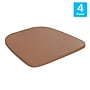 Flash Furniture Perry Modern Poly Resin Replacement Seat with Rounded Edges, Teak, Set of 4 (4JJSEAPL01TEAK)~#|#~F56EFEC1-8C23-4A92-88852C330A139C58_sc7