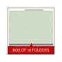 Medical Arts Press Pressboard Classification Folder, 1 Divider, 2" Expansion, Letter Size, Pale Green, 10/Box~#|#~F57071E2-060C-4635-A6FF0F6A5E687357_sc7